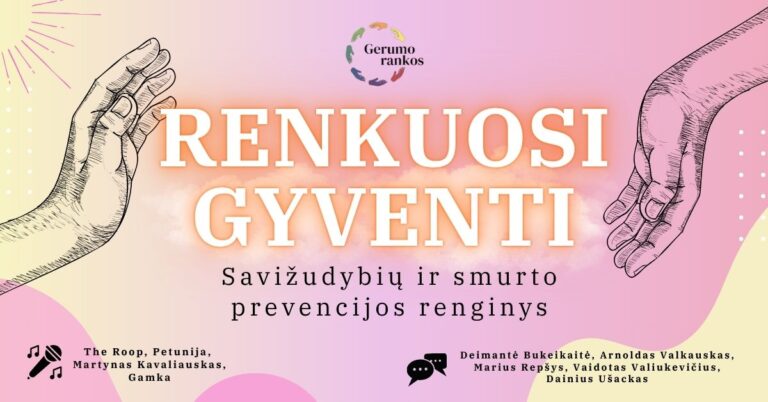 Kauno miesto savivaldybė Kvietimas sustoti ir padėti šalia esantiems – renginys „Renkuosi gyventi“
