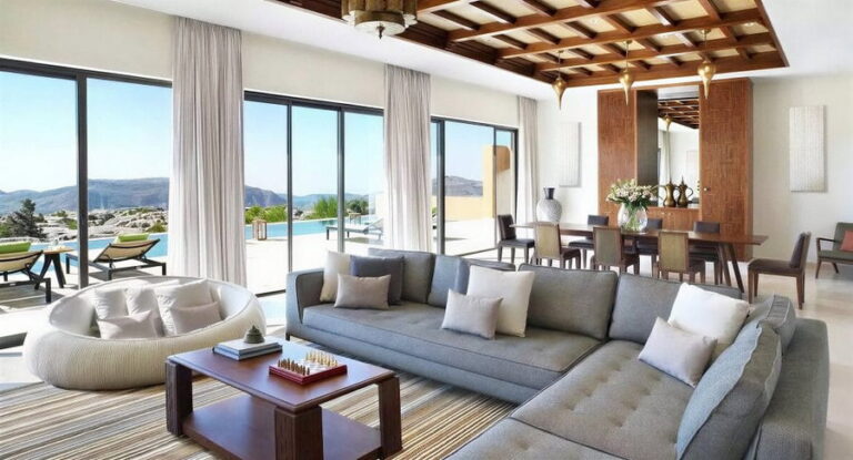 Before & After: Transitional Open Floor Plan Interior Design